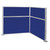 Pre-Configured Hush Panel™ Cubicle (L Shape) 6' x 6' Royal Blue Fabric - Black Trim