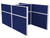 Pre-Configured Hush Panelª Cubicle 6' x 6' Royal Blue Fabric - White Trim