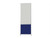 DivideWriteª Portable Whiteboard Partition 2' x 6' Royal Blue Fabric - Silver Trim