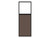 Portable and Acoustic Partition Hush Panelª Configurable Cubicle Partition 2' x 6' W/ Window Mocha Fabric Clear Window Black Trim