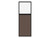Portable and Acoustic Partition Hush Panelª Configurable Cubicle Partition 2' x 6' W/ Window Mocha Fabric Frosted Window Black Trim