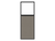 Portable and Acoustic Partition Hush Panelª Configurable Cubicle Partition 2' x 6' W/ Window Warm Pebble Fabric Clear Window Black Trim
