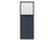 Portable and Acoustic Partition Hush Panelª Configurable Cubicle Partition 2' x 6' W/ Window Ocean Fabric Clear Fluted Window Black Trim