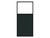 Portable and Acoustic Partition Hush Panelª Configurable Cubicle Partition 3' x 6' W/ Window Forest Green Fabric Clear Window Black Trim