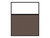 Portable and Acoustic Partition Hush Panelª Configurable Cubicle Partition 5' x 6' W/ Window Mocha Fabric Clear Window Black Trim