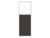 Portable and Acoustic Partition Hush Panelª Configurable Cubicle Partition 2' x 6' W/ Window Mocha Fabric Clear Window White Trim