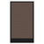 Configurable Acoustic Cubicle Partition Electric Hush Panel‚ 2' x 4' Mocha Fabric Black Trim