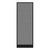 Configurable Acoustic Cubicle Partition Electric Hush Panel‚ 2' x 6' Ash Gray Fabric Black Trim