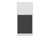 Configurable Acoustic Cubicle Partition Electric Hush Panel‚Äö√ë¬¢ 3' x 6' W/Window Charcoal Gray Fabric Clear Fluted Window White Trim