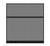 Configurable Acoustic Cubicle Partition Electric Hush Panel‚ 6' x 6' Charcoal Gray Fabric Black Trim