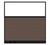 Configurable Acoustic Cubicle Partition Electric Hush Panel‚ 6' x 6' W/Window Mocha Fabric Frosted Window Black Trim