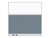 Configurable Acoustic Cubicle Partition Electric Hush Panel‚Äö√ë¬¢ 6' x 6' W/Window Powder Blue Fabric Clear Fluted Window White Trim