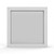 EverPanel window,  3' x 3', White Frame, Fluted