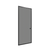 Room Divider 360 / StraightWall Door, 6'10" x 33", Light Gray Fluted Polycarbonate