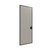 Room Divider 360 / StraightWall Door, 7'6" x 33", Warm Pebble Fabric