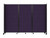 Room Divider 360 Folding Portable Partition 8'6" x 6' Purple Fabric