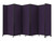 Room Divider 360 Folding Portable Partition 14' x 6'10" Purple Fabric