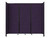 Room Divider 360 Folding Portable Partition 8'6" x 7'6" Purple Fabric