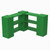 EverBlock Corner Shelving Kit 3 Level Single Corner Kit A Green