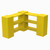 EverBlock Corner Shelving Kit 3 Level Single Corner Kit A Yellow