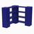 EverBlock Corner Shelving Kit 4 Level Single Corner Kit A Blue