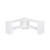 EverBlock Corner Shelving Kit 2 Level Single Corner Kit B Translucent