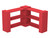 EverBlock Corner Shelving Kit 3 Level Single Corner Kit B Red