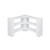 EverBlock Corner Shelving Kit 3 Level Single Corner Kit B Translucent