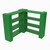 EverBlock Corner Shelving Kit 4 Level Single Corner Kit B Green