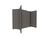 Portable Display Board, Free Standing, 5'9" x 6'2", Black Frame, Fabric Mocha