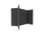 Portable Display Board, Free Standing, 5'9" x 6'2", Black Frame, Fabric Black