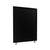 Hush Panel Cubicle Sliding Door, 6'h x 4'w, Matte Black Trim, Acoustic Control Black, Right Door