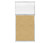 Hush Panel 6'h x 3'w Acoustic Control Beige with Fluted Poly (Non-Electric)