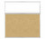 Hush Panel 6'h x 6'w Acoustic Control Beige with Clear Poly (Non-Electric)