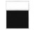 Hush Panel 6'h x 5'w Acoustic Control Black with Clear Poly (Non-Electric)