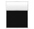 Hush Panel 6'h x 5'w Acoustic Control Black with Frosted Poly (Non-Electric)