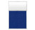 Hush Panel 6'h x 4'w Acoustic Control Blue with Frosted Poly (Non-Electric)