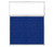 Hush Panel 6'h x 5'w Acoustic Control Blue with Clear Poly (Non-Electric)