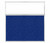 Hush Panel 6'h x 6'w Acoustic Control Blue with Clear Poly (Non-Electric)