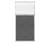 Hush Panel 6'h x 3'w Acoustic Control Dark Gray with Fluted Poly (Non-Electric)