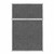 Hush Panel 6'h x 4'w Acoustic Control Dark Gray TWO PIECE (Non-Electric)