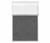 Hush Panel 6'h x 4'w Acoustic Control Dark Gray with Fluted Poly (Non-Electric)