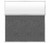 Hush Panel 6'h x 6'w Acoustic Control Dark Gray with Frosted Poly (Non-Electric)