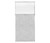Hush Panel 6'h x 3'w Acoustic Control Marble Gray with Fluted Poly (Non-Electric)