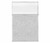 Hush Panel 6'h x 4'w Acoustic Control Marble Gray with Fluted Poly (Non-Electric)