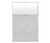 Hush Panel 6'h x 4'w Acoustic Control Marble Gray with Frosted Poly (Non-Electric)