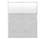 Hush Panel 6'h x 5'w Acoustic Control Marble Gray with Frosted Poly (Non-Electric)
