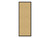 Hush Panel 6'h x 2'w Acoustic Control Beige (Non-Electric) with Matte Black Frame
