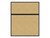 Hush Panel 6'h x 5'w Acoustic Control Beige (Non-Electric) with Matte Black Frame