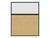 Hush Panel 6'h x 5'w Acoustic Control Beige with Fluted Poly (Non-Electric) with Matte Black Frame